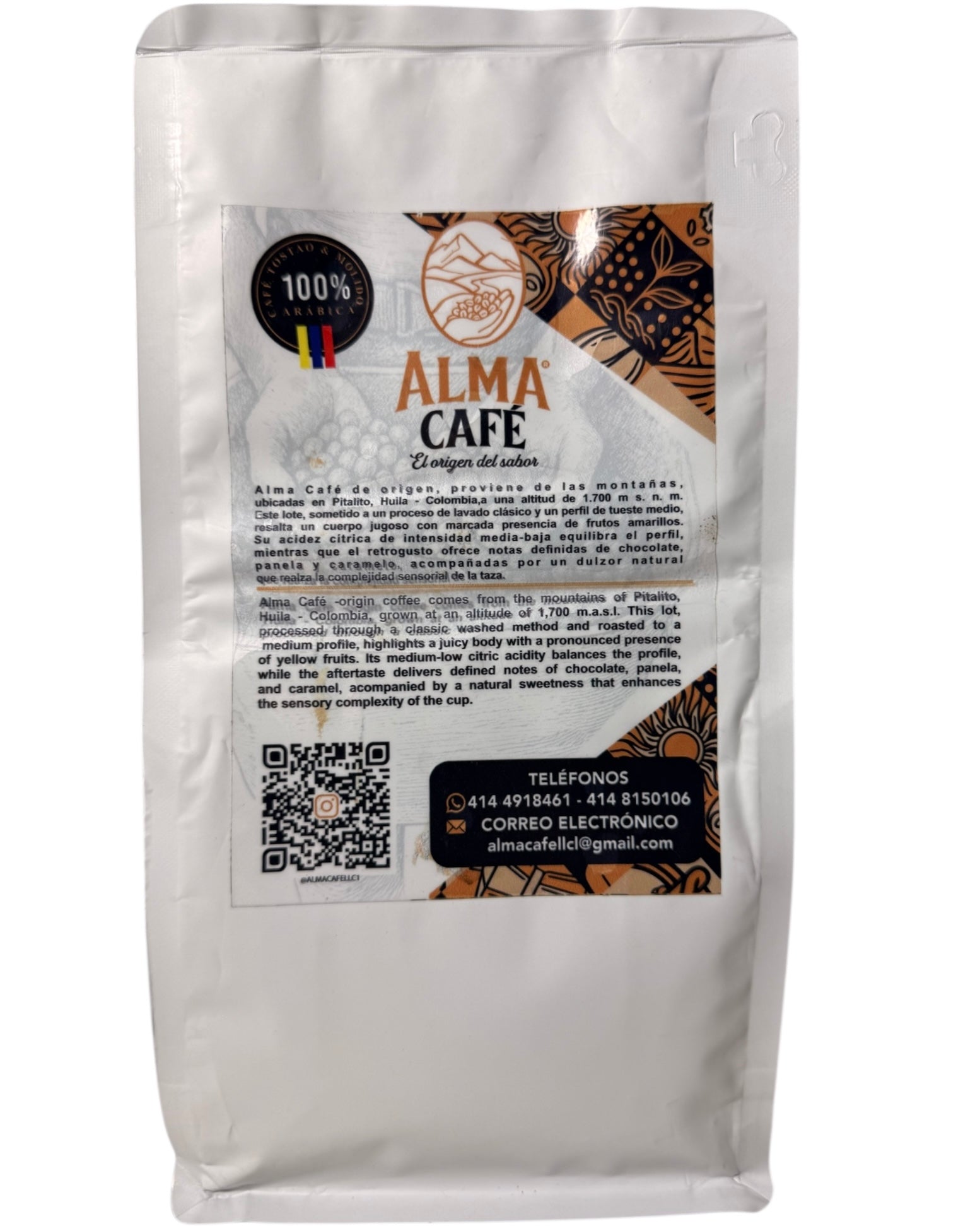 Alma Café • Castillo Lavado (Huila) Medium Roast 12oz